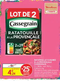 Intermarché Contact Cassegrain Ratatouille à la provençale offre