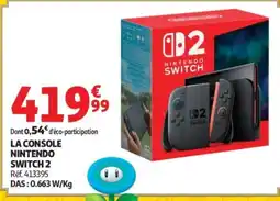 Auchan Nintendo Switch 2 offre