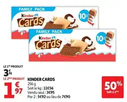 Auchan Kinder Cards offre