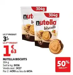 Auchan Nutella biscuits offre