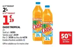 Auchan Oasis Tropical offre