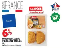 Auchan Le Gaulois CORDONS BLEUS DE VOLAILLE offre