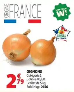 Auchan OIGNONS offre