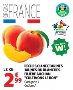 Auchan PÊCHES OU NECTARINES offre
