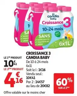 Auchan CANDIA BABY Croissance 3 offre