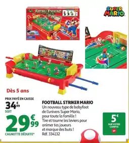 Auchan SUPER MARIO FOOTBALL STRIKER MARIO offre