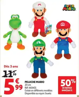 Auchan SUPER MARIO PELUCHE MARIO offre