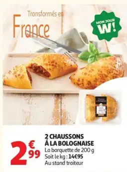 Auchan Chaussons à la Bolognaise offre