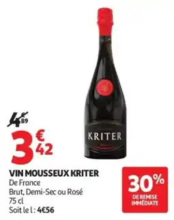 Auchan KRITER VIN MOUSSEUX offre