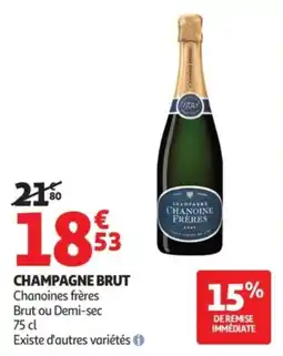 Auchan Chanoine frères Champagne Brut offre