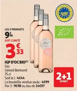 Auchan Gio IGP D'OC BIO offre