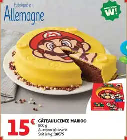 Auchan GÂTEAU LICENCE MARIO® offre