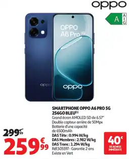 Auchan OPPO A6 Pro 5G offre