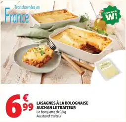 Auchan AUCHAN LE TRAITEUR LASAGNES À LA BOLOGNAISE offre