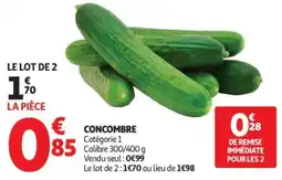 Auchan Concombre offre