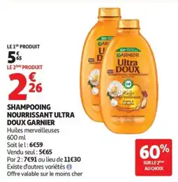 Auchan GARNIER Shampooing nourrissant ultra doux offre