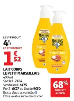 Auchan LE PETIT MARSEILLAIS LAIT CORPS offre