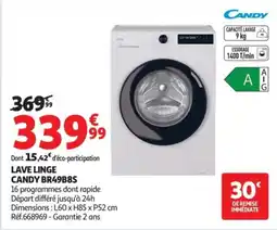 Auchan CANDY LAVE LINGE offre