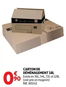 Auchan MOVE Carton de déménagement offre