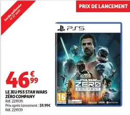 Auchan Star Wars Zero Company offre