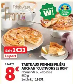 Auchan Auchan Tarte aux pommes offre