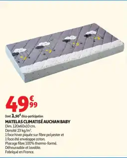 Auchan AUCHAN BABY MATELAS CLIMATISÉ offre