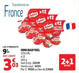 Auchan Babybel Mini Babybel offre