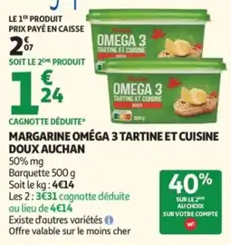 Auchan Auchan Margarine Oméga 3 offre