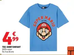 Auchan Super Mario TEE-SHIRT ENFANT offre