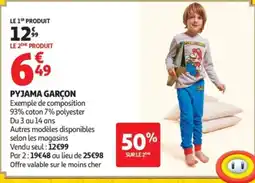 Auchan SUPER MARIO PYJAMA GARÇON offre