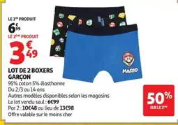 Auchan Mario Boxers offre