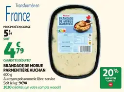 Auchan Auchan Brandade de morue parmentière offre