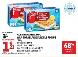 Auchan Findus COLIN D'ALASKA MSC offre