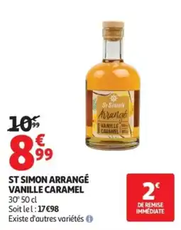 Auchan ST SIMON ARRANGÉ VANILLE CARAMEL offre