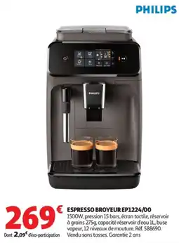 Auchan PHILIPS ESPRESSO BROYEUR offre