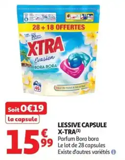 Auchan X-TRA LESSIVE CAPSULE offre