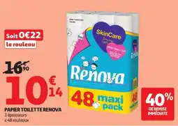 Auchan Renova Papier Toilette offre