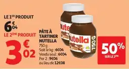 Auchan Nutella Pâte à tartiner offre