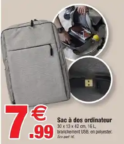 Bazarland Sac à dos ordinateur offre