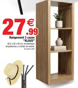 Bazarland KLAUS Rangement 3 cases offre