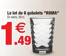Bazarland ROMA gobelets offre