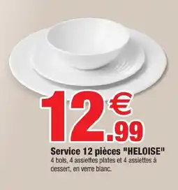 Bazarland HELOISE Service 12 pièces offre