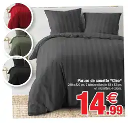 Bazarland Parure de couette "Cleo" offre