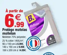 Bazarland B* Protège matelas molleton offre