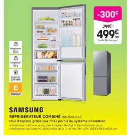 Pulsat Samsung réfrigérateur combiné rb33b612esa offre