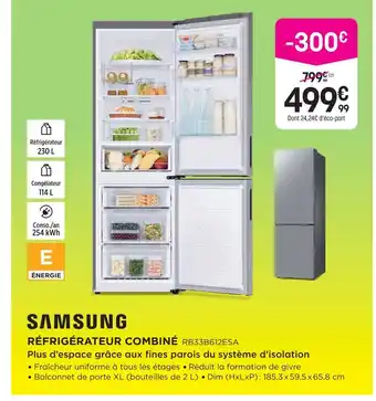 Samsung réfrigérateur combiné rb33b612esa