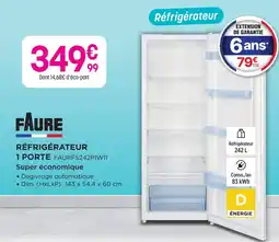 Pulsat Faure réfrigérateur 1 porte offre