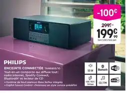 Pulsat Philips enceinte connectée tam6805/10 offre