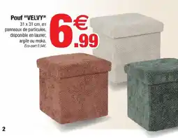 Bazarland Pouf VELVY offre