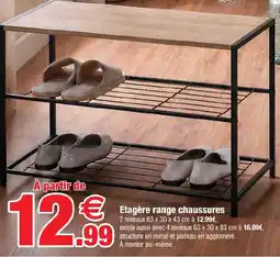 Bazarland Etagère range chaussures offre